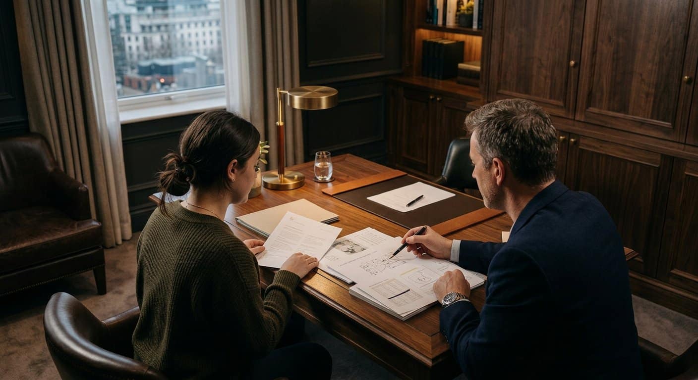 ZAMIST counsellor reviewing a student file